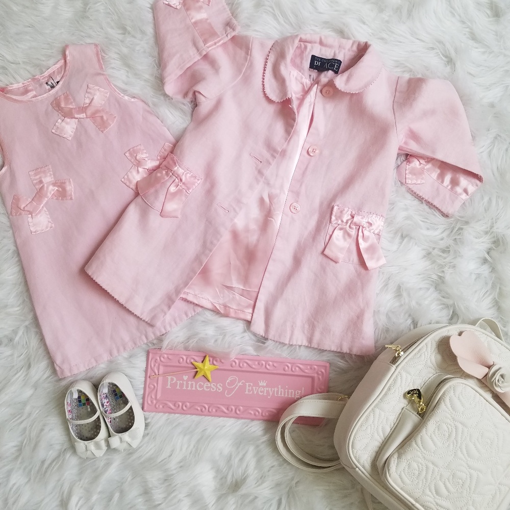 Childrens Place Two Piece LInen Dress/Jacket
